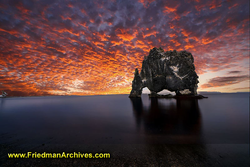 Iceland,nature,porn,rock,sunset,red,orange,beach,long,exposure,photoshopped,